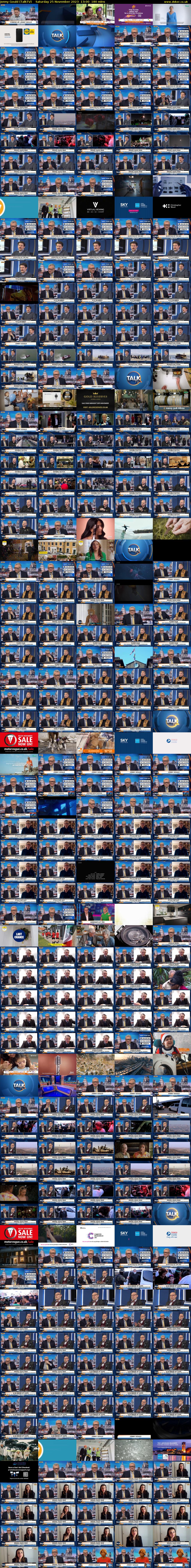 Jonny Gould (TalkTV) Saturday 25 November 2023 13:00 - 16:00