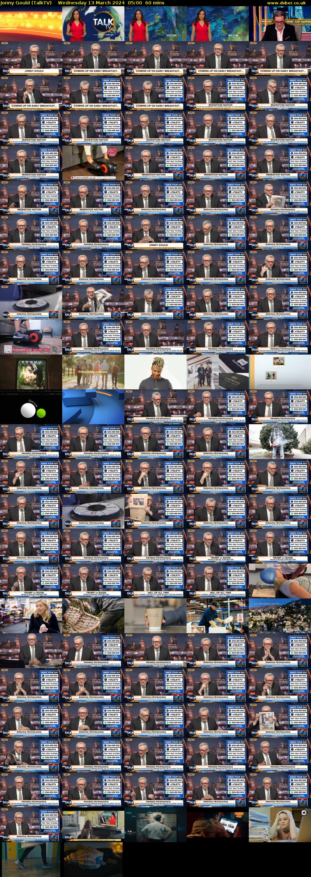 Jonny Gould (TalkTV) Wednesday 13 March 2024 05:00 - 06:00