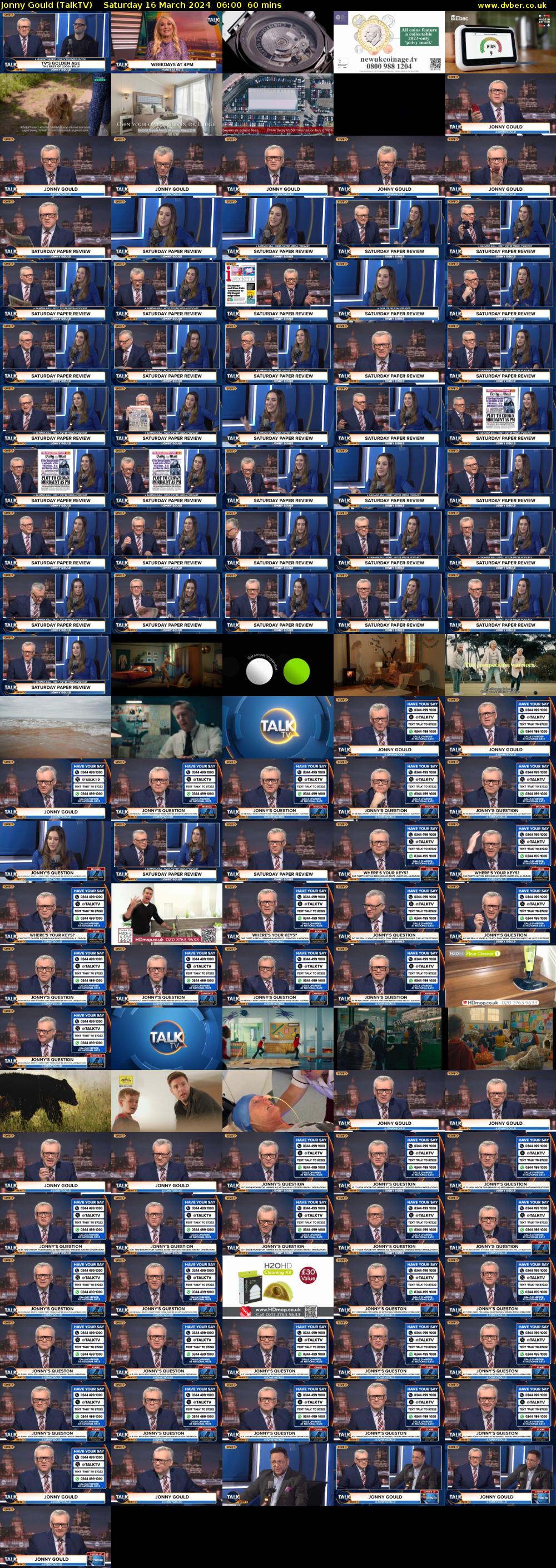 Jonny Gould (TalkTV) Saturday 16 March 2024 06:00 - 07:00