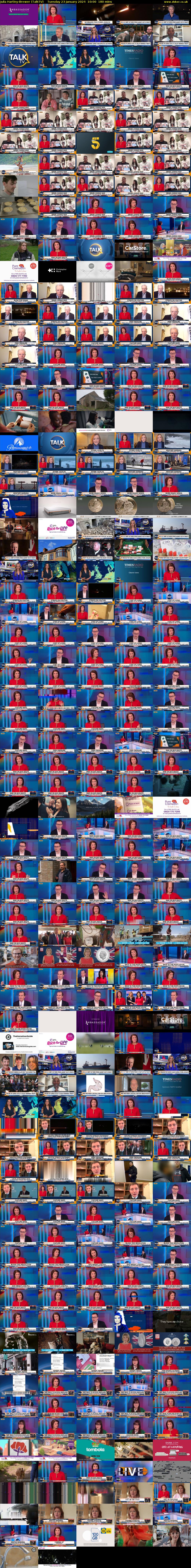 Julia Hartley-Brewer (TalkTV) Tuesday 23 January 2024 10:00 - 13:00
