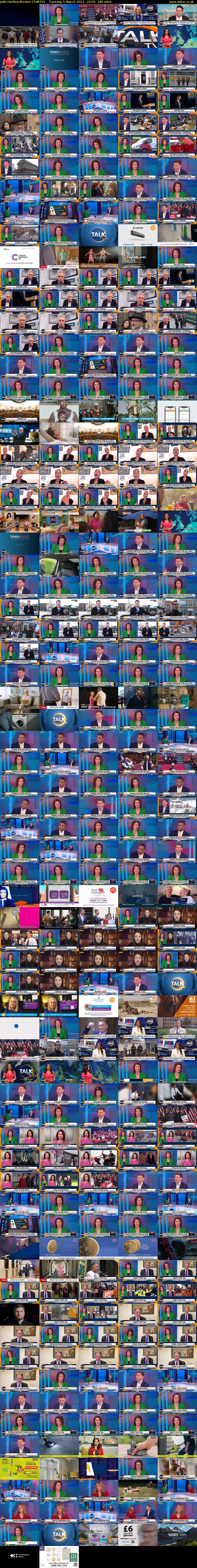 Julia Hartley-Brewer (TalkTV) Tuesday 5 March 2024 10:00 - 13:00