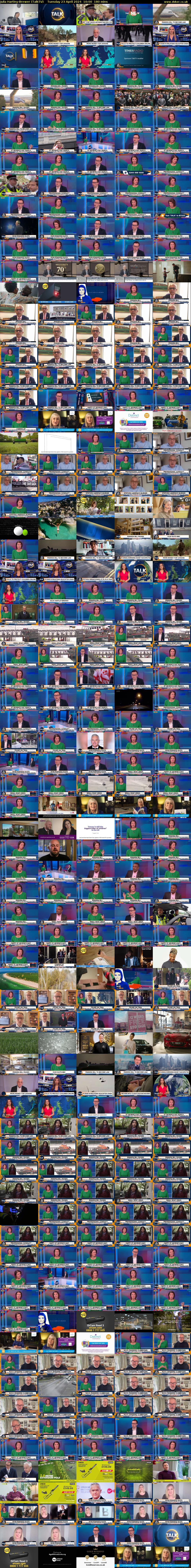 Julia Hartley-Brewer (TalkTV) Tuesday 23 April 2024 10:00 - 13:00