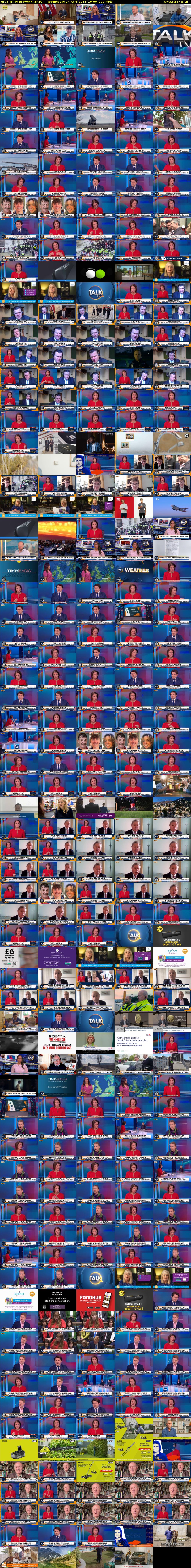 Julia Hartley-Brewer (TalkTV) Wednesday 24 April 2024 10:00 - 13:00