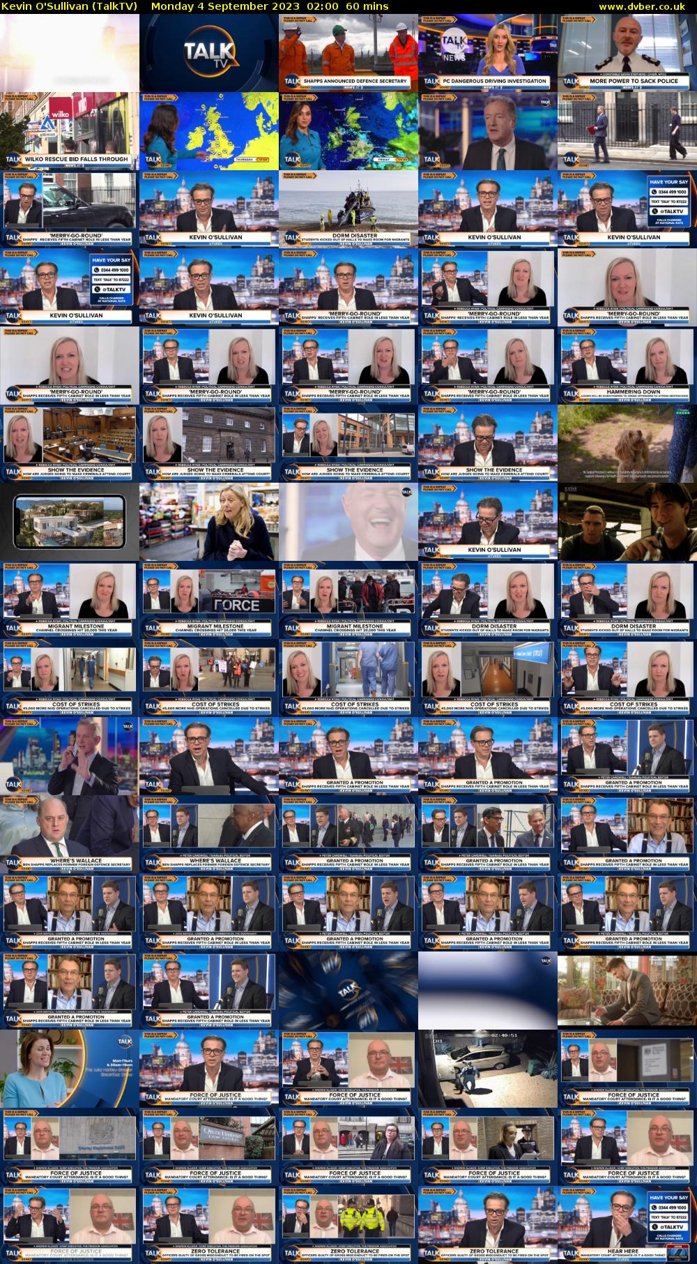 Kevin O'Sullivan (TalkTV) Monday 4 September 2023 02:00 - 03:00