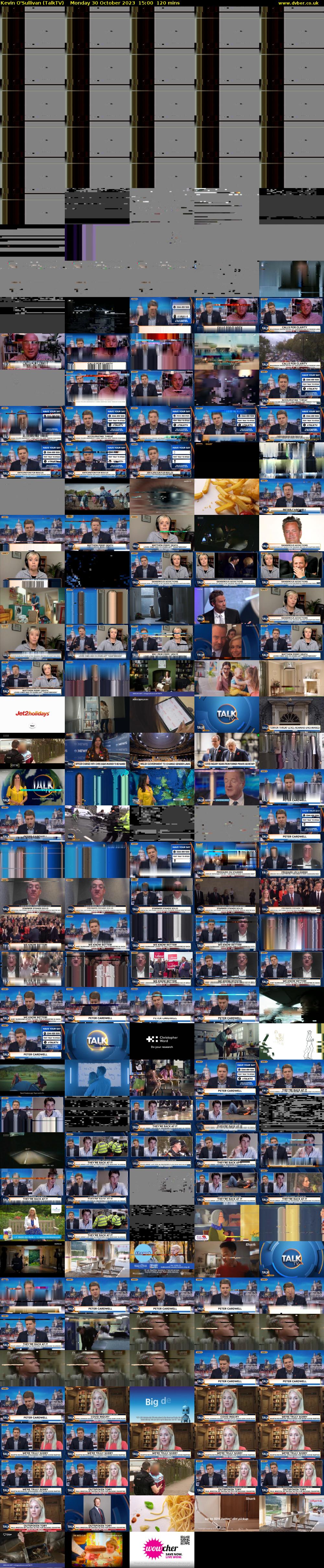Kevin O'Sullivan (TalkTV) Monday 30 October 2023 15:00 - 17:00
