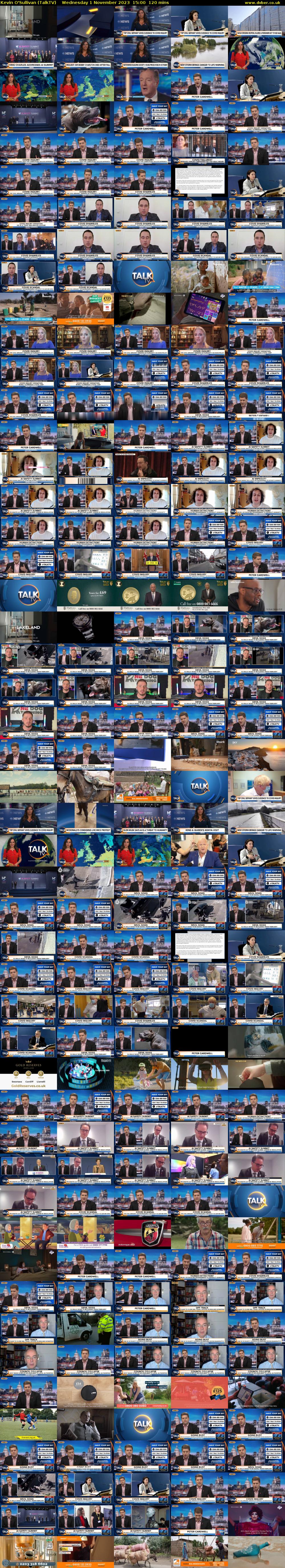 Kevin O'Sullivan (TalkTV) Wednesday 1 November 2023 15:00 - 17:00