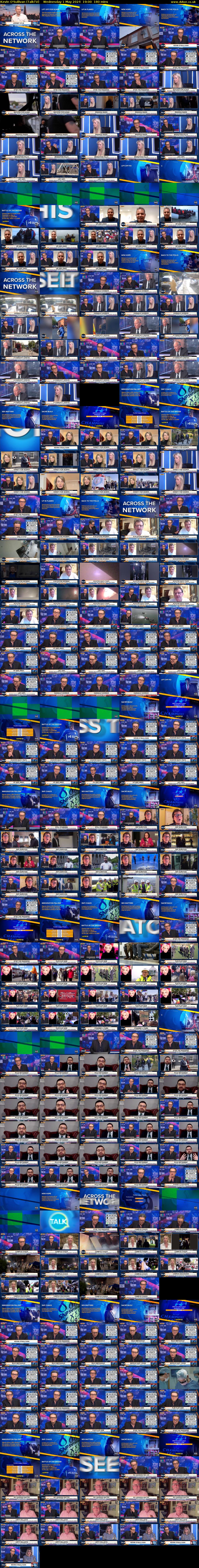 Kevin O'Sullivan (TalkTV) Wednesday 1 May 2024 19:00 - 22:00