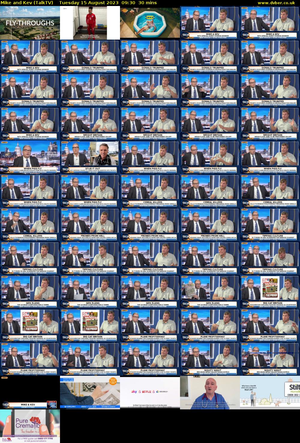 Mike and Kev (TalkTV) Tuesday 15 August 2023 09:30 - 10:00