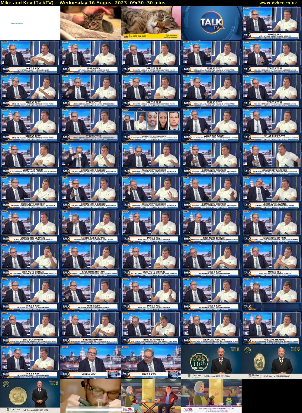 Mike and Kev (TalkTV) Wednesday 16 August 2023 09:30 - 10:00