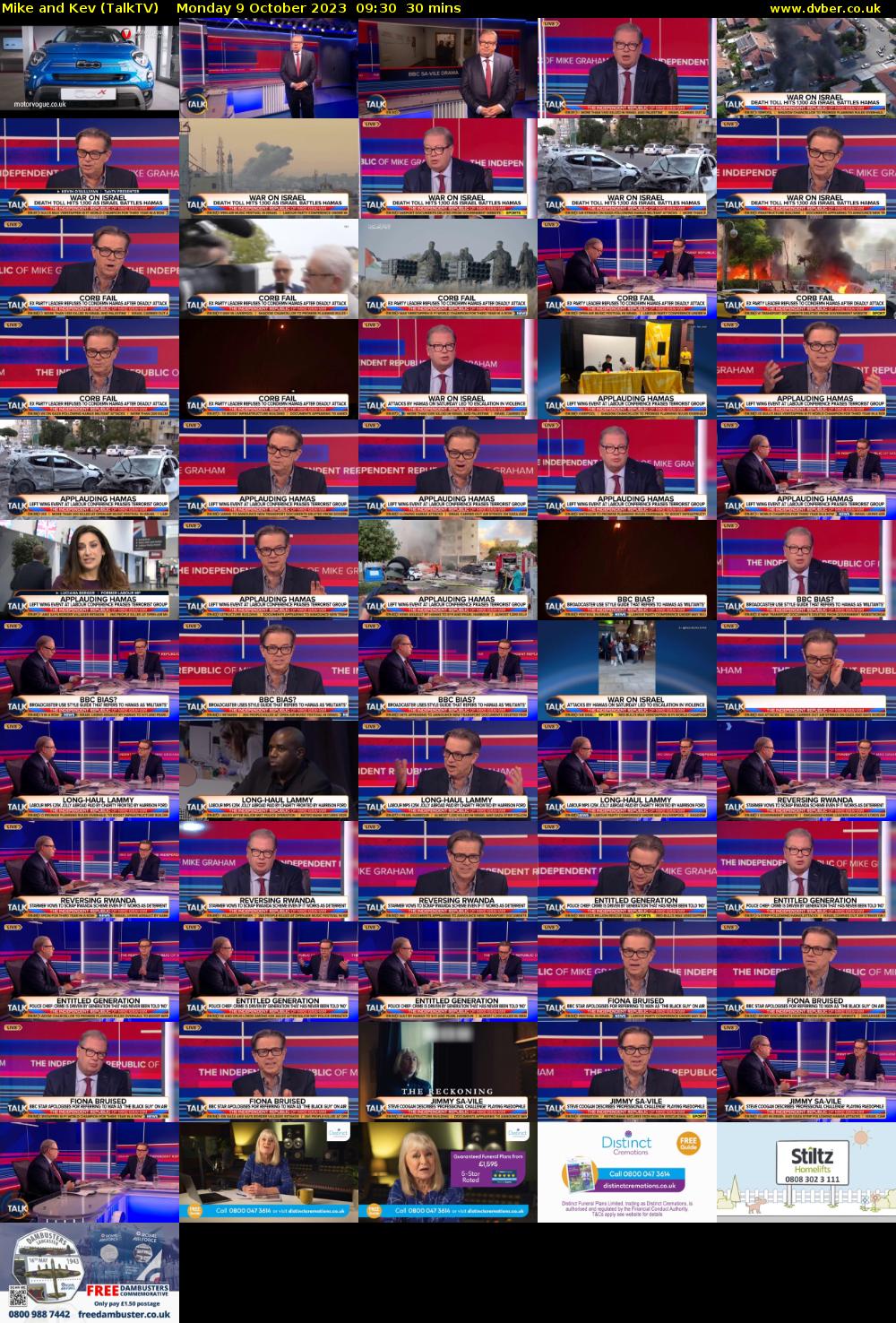 Mike and Kev (TalkTV) Monday 9 October 2023 09:30 - 10:00