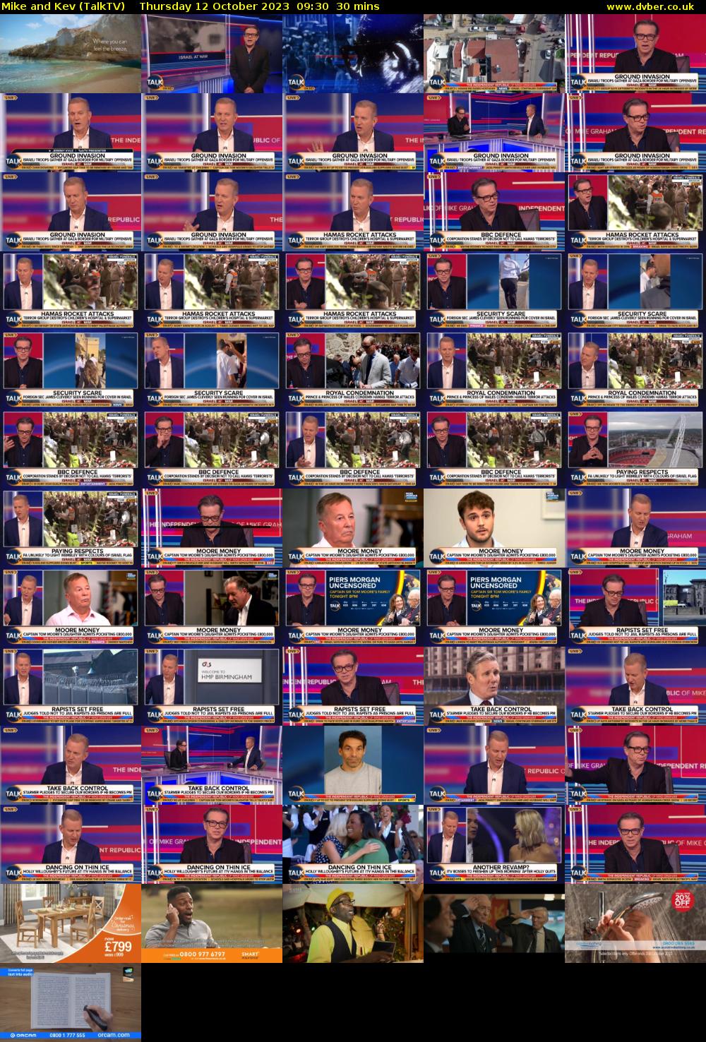 Mike and Kev (TalkTV) Thursday 12 October 2023 09:30 - 10:00