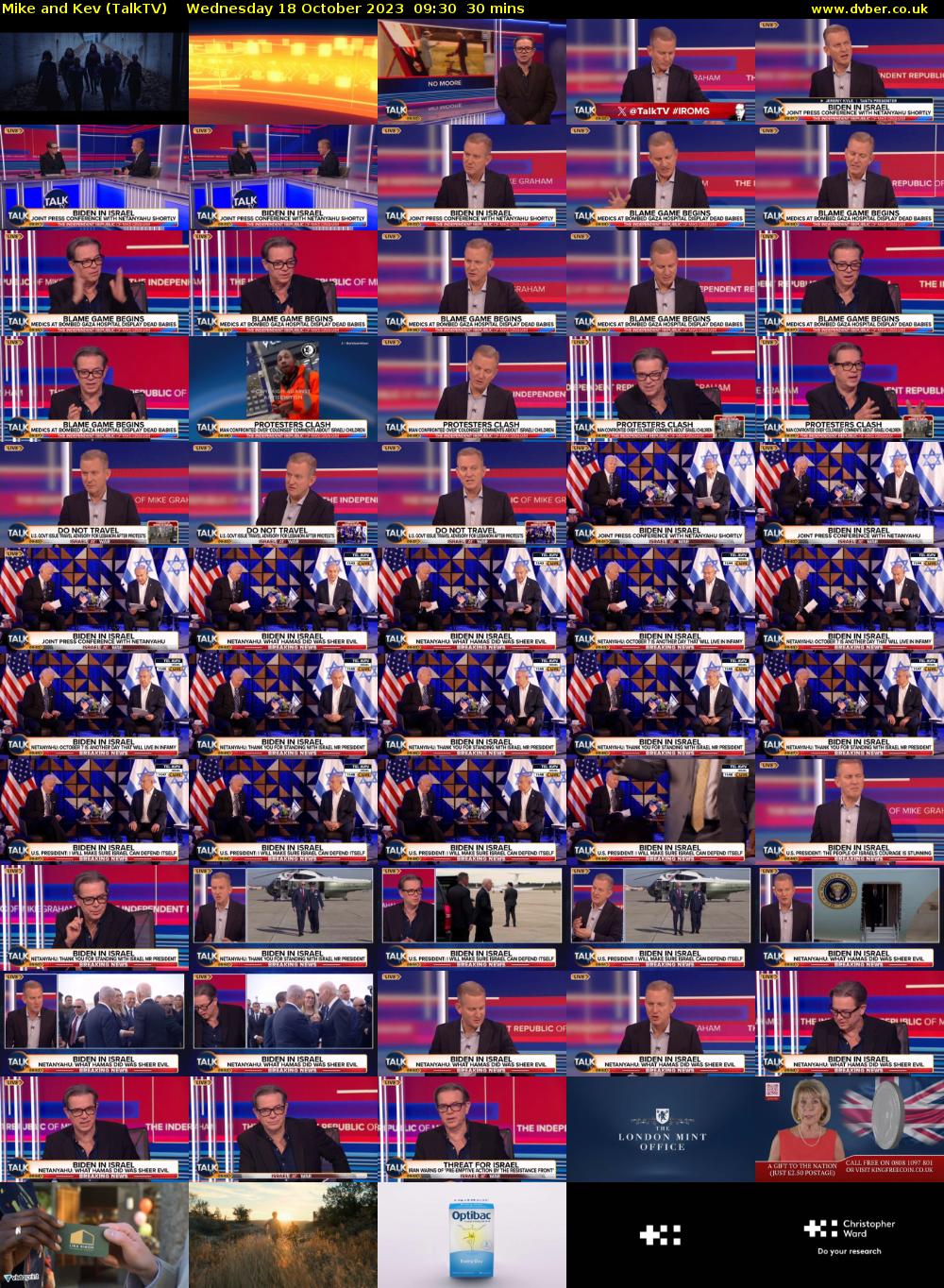 Mike and Kev (TalkTV) Wednesday 18 October 2023 09:30 - 10:00