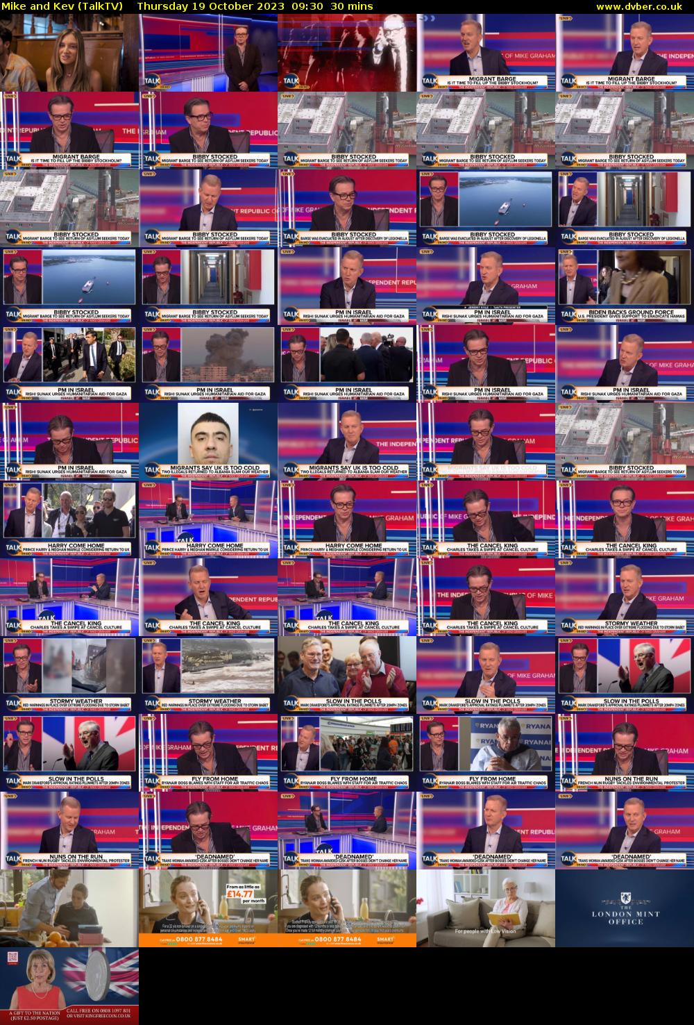 Mike and Kev (TalkTV) Thursday 19 October 2023 09:30 - 10:00