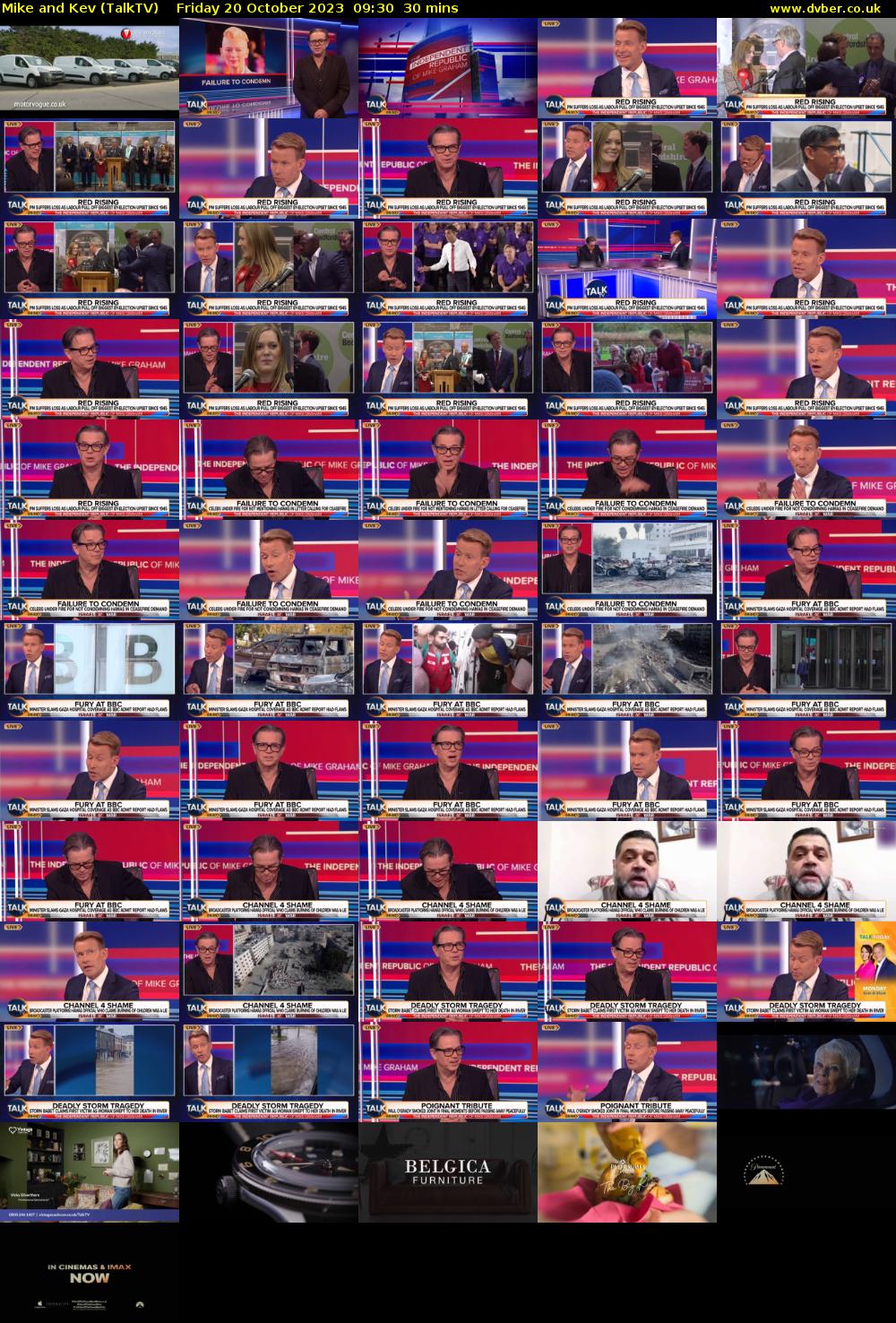 Mike and Kev (TalkTV) Friday 20 October 2023 09:30 - 10:00