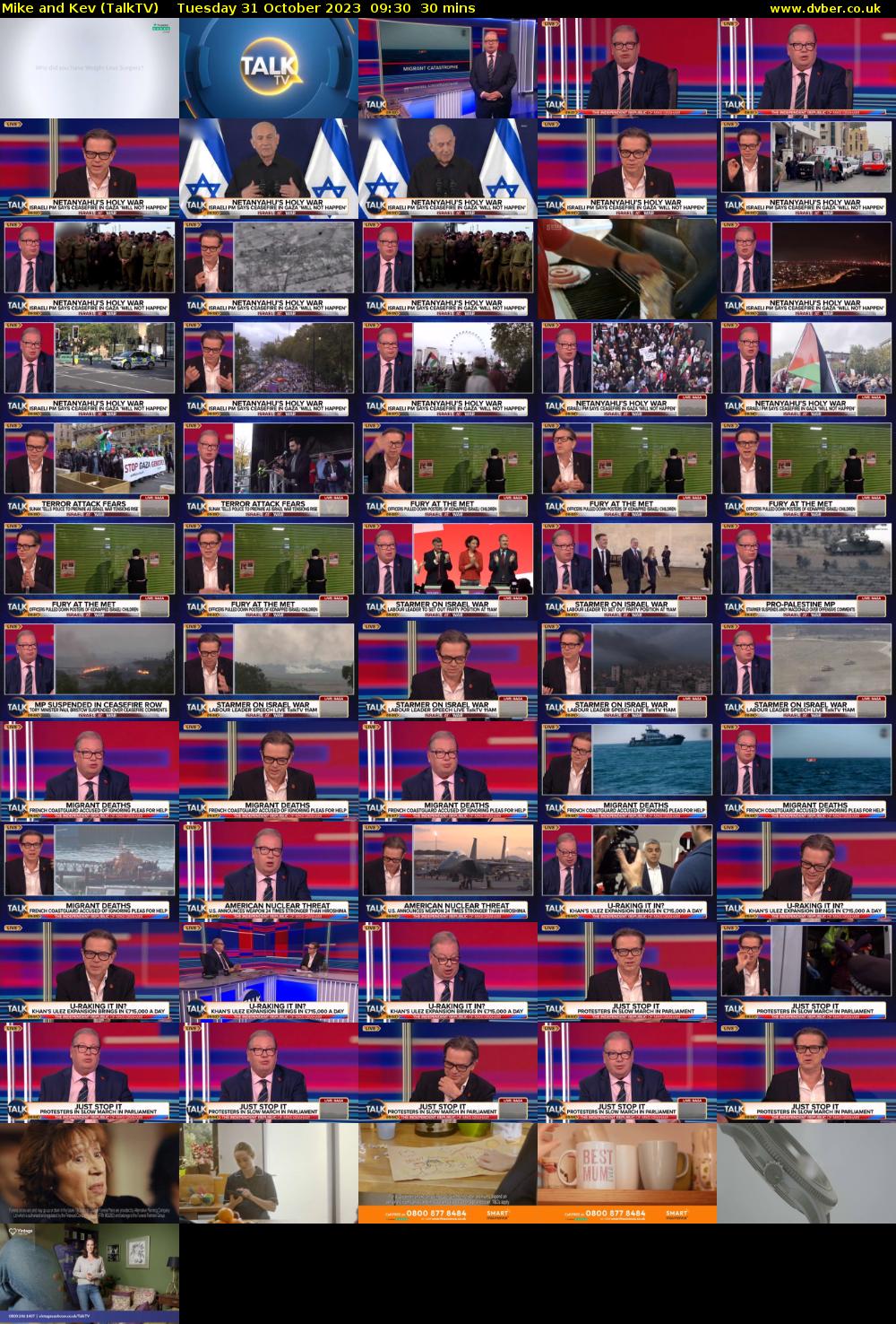 Mike and Kev (TalkTV) Tuesday 31 October 2023 09:30 - 10:00
