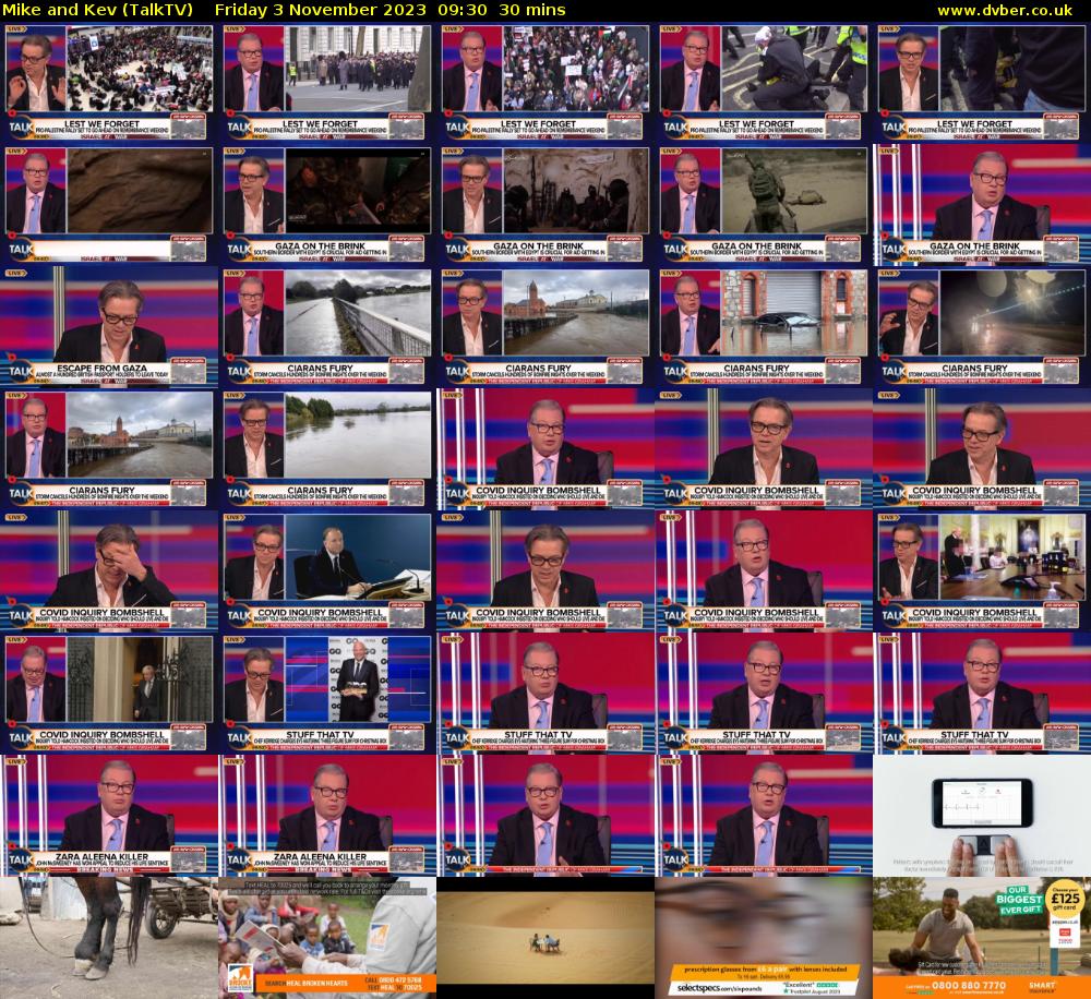 Mike and Kev (TalkTV) Friday 3 November 2023 09:30 - 10:00