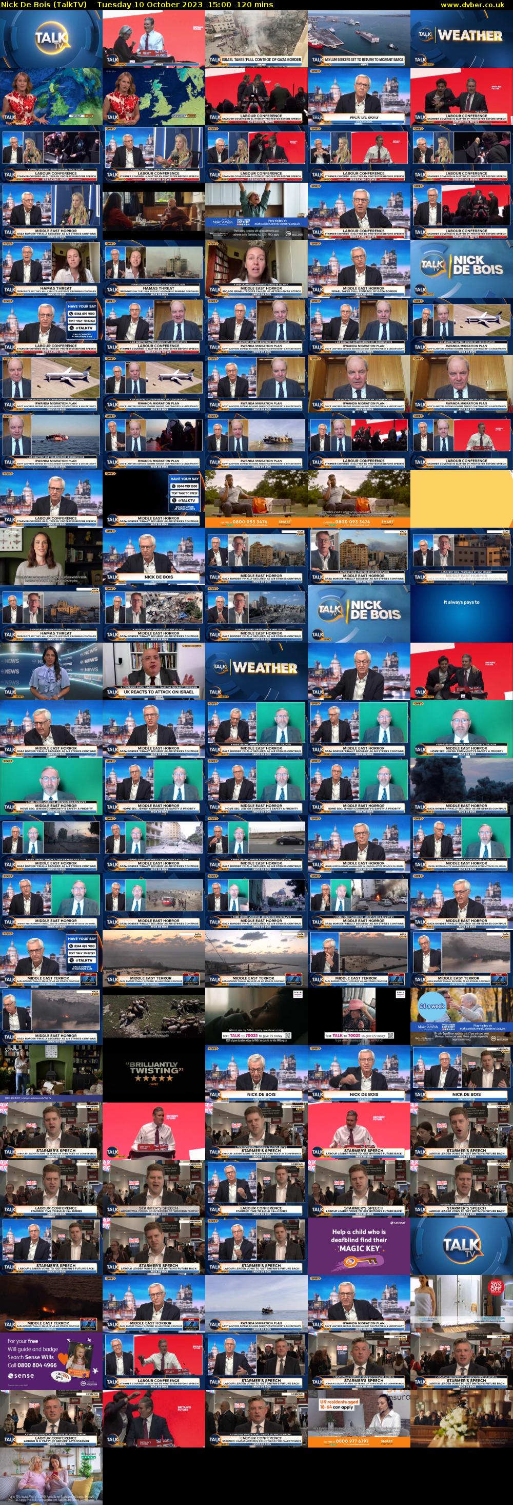 Nick De Bois (TalkTV) Tuesday 10 October 2023 15:00 - 17:00