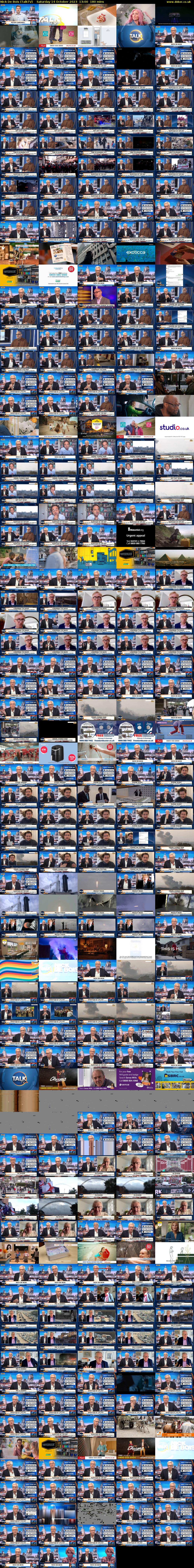 Nick De Bois (TalkTV) Saturday 14 October 2023 13:00 - 16:00