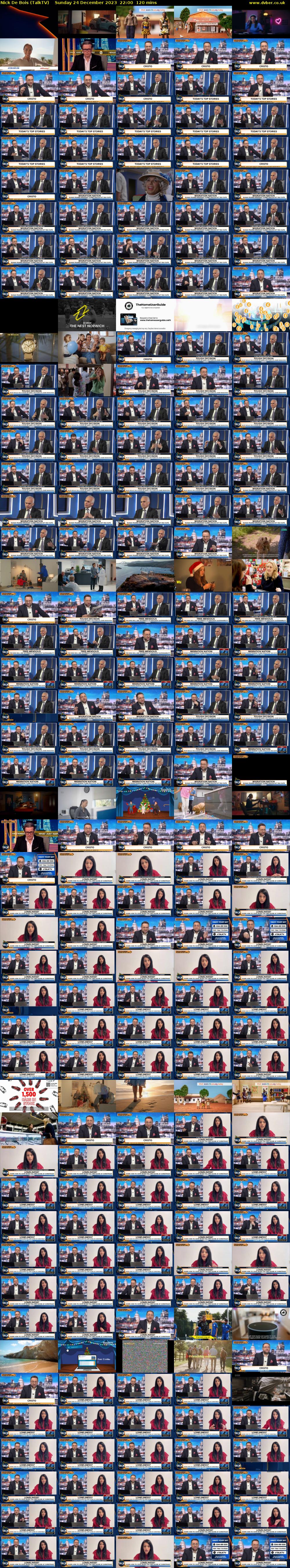Nick De Bois (TalkTV) Sunday 24 December 2023 22:00 - 00:00
