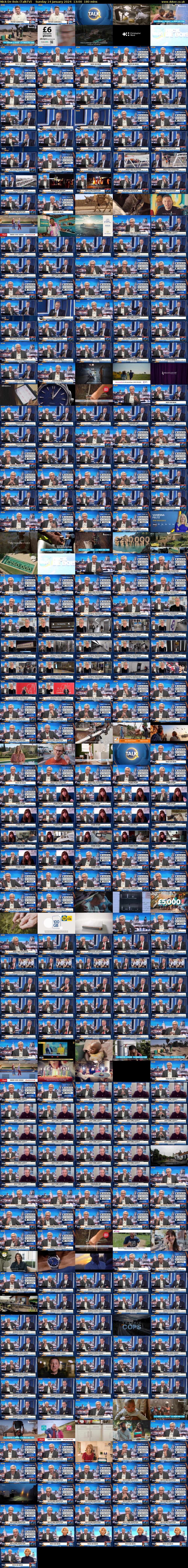 Nick De Bois (TalkTV) Sunday 14 January 2024 13:00 - 16:00