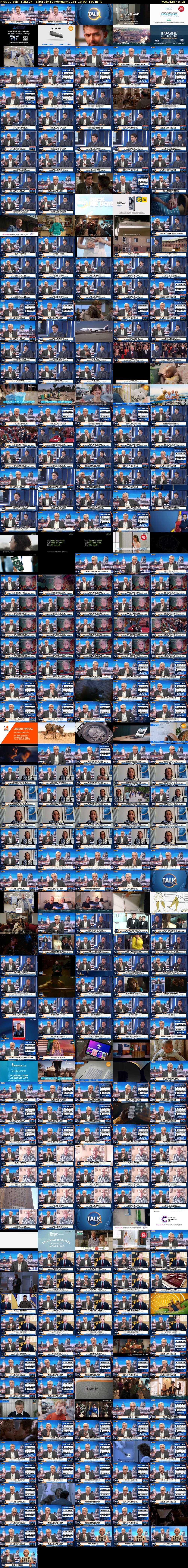 Nick De Bois (TalkTV) Saturday 10 February 2024 13:00 - 16:00