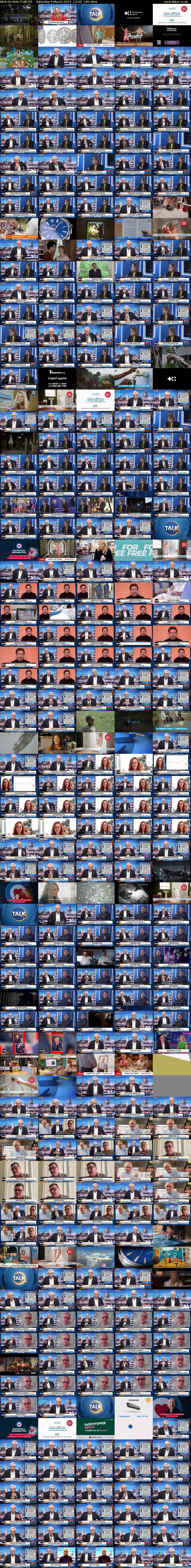 Nick De Bois (TalkTV) Saturday 9 March 2024 13:00 - 16:00