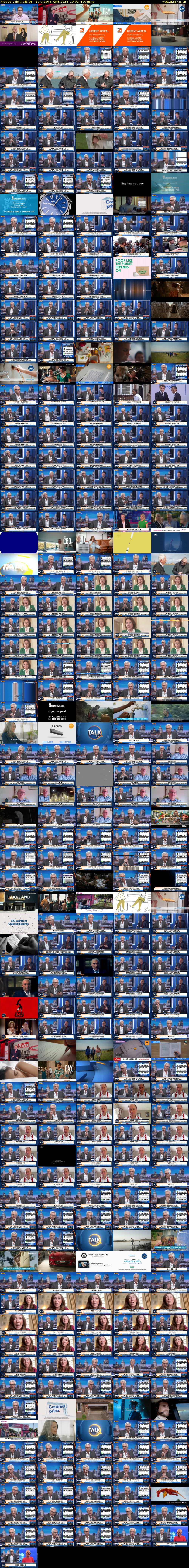 Nick De Bois (TalkTV) Saturday 6 April 2024 13:00 - 16:00