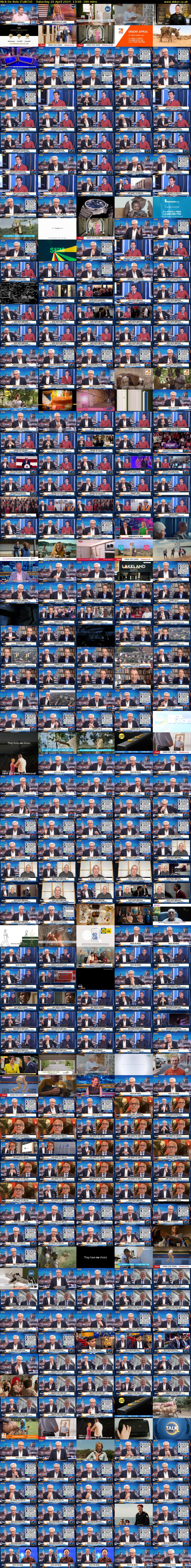 Nick De Bois (TalkTV) Saturday 20 April 2024 13:00 - 16:00