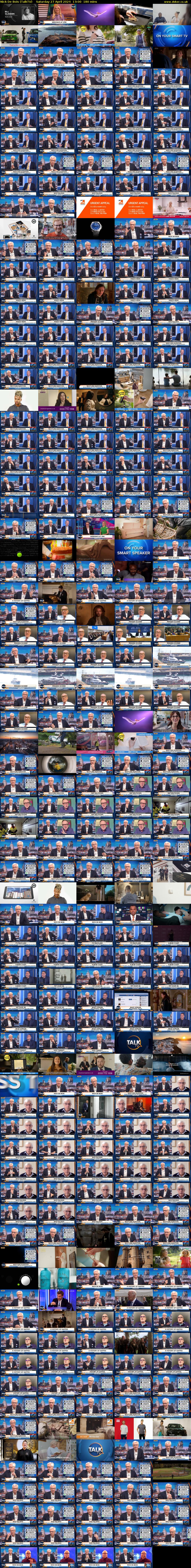 Nick De Bois (TalkTV) Saturday 27 April 2024 13:00 - 16:00