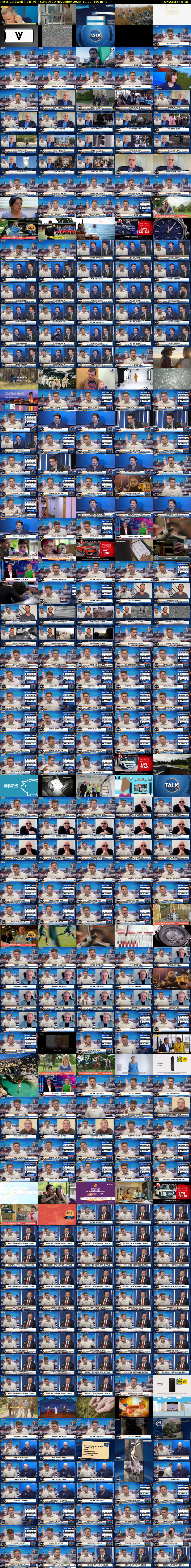 Peter Cardwell (TalkTV) Sunday 19 November 2023 10:00 - 13:00
