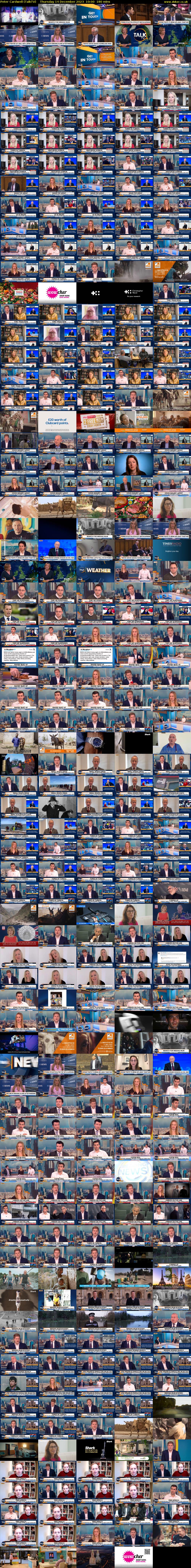 Peter Cardwell (TalkTV) Thursday 14 December 2023 10:00 - 13:00