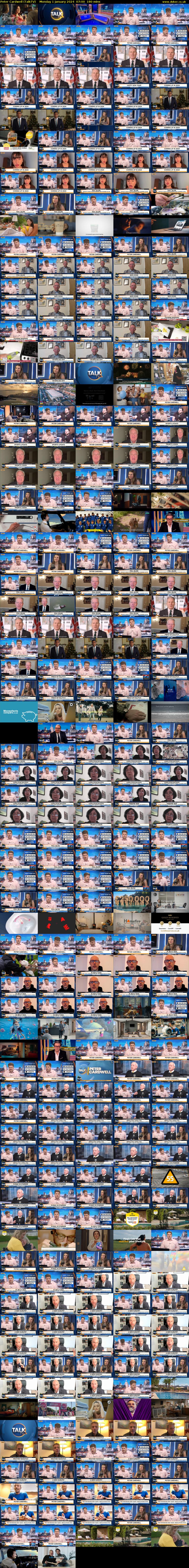 Peter Cardwell (TalkTV) Monday 1 January 2024 07:00 - 10:00