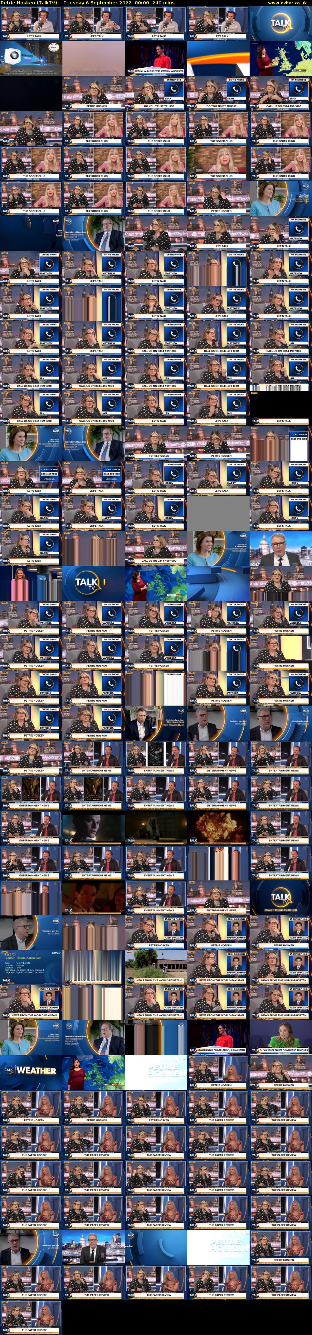 Petrie Hosken (TalkTV) Tuesday 6 September 2022 00:00 - 04:00