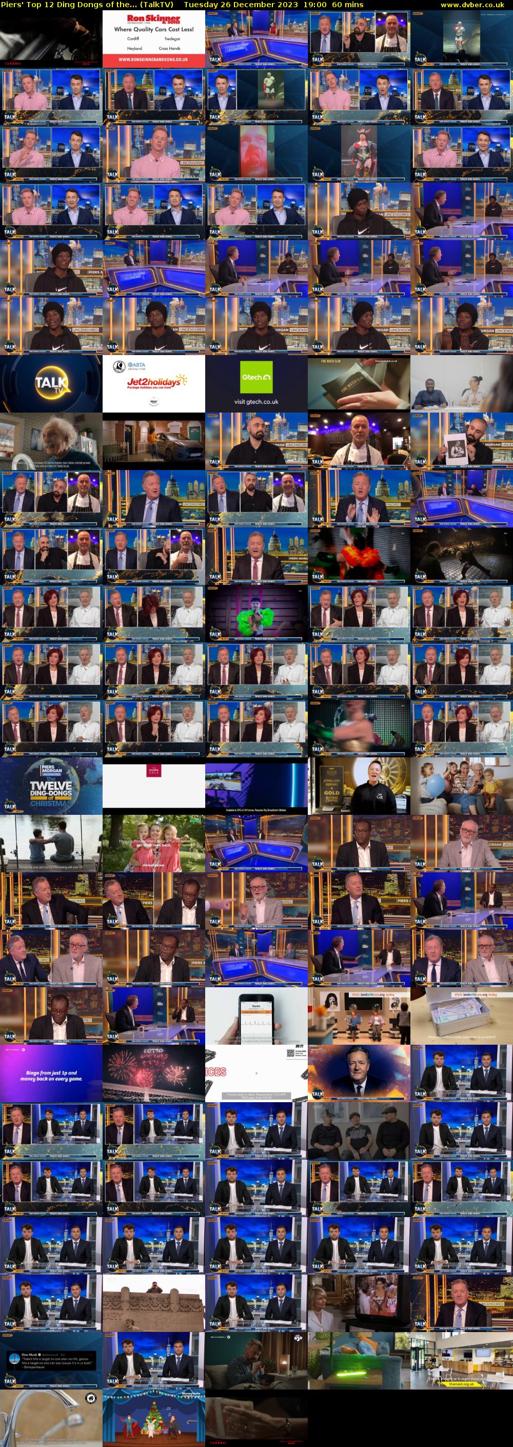 Piers' Top 12 Ding Dongs of the... (TalkTV) Tuesday 26 December 2023 19:00 - 20:00