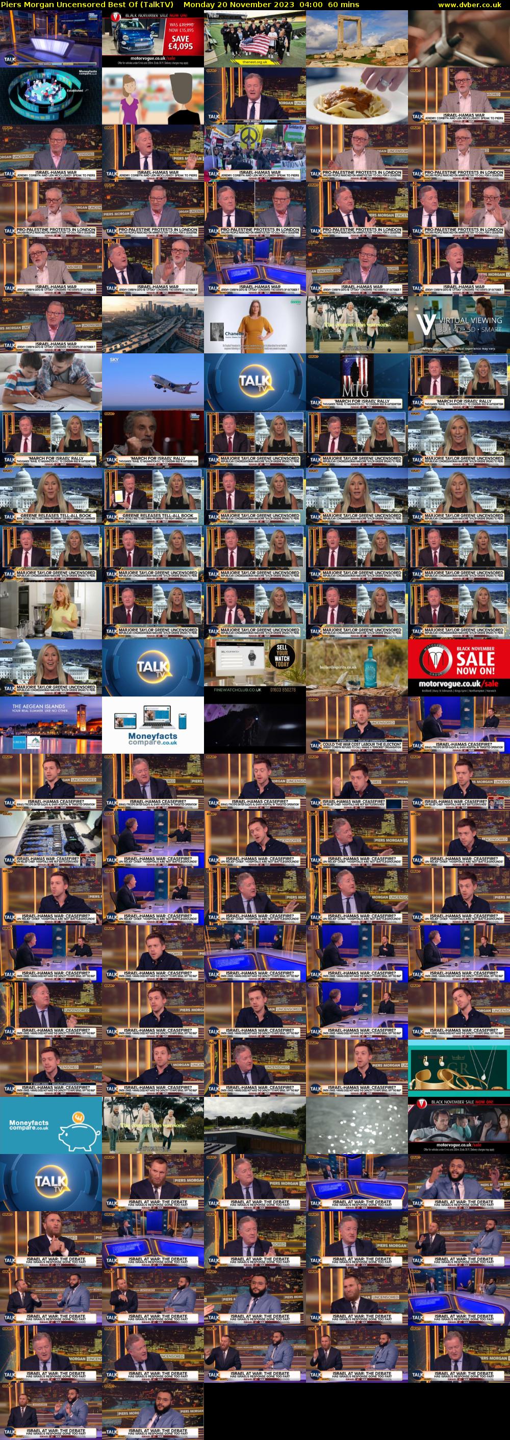 Piers Morgan Uncensored Best Of (TalkTV) Monday 20 November 2023 04:00 - 05:00