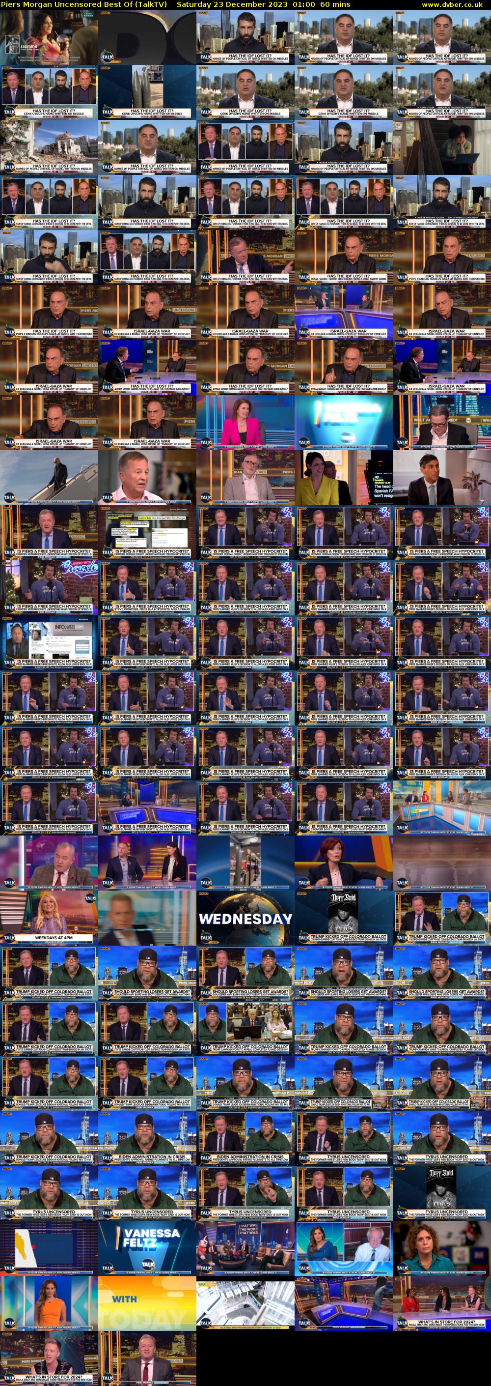 Piers Morgan Uncensored Best Of (TalkTV) Saturday 23 December 2023 01:00 - 02:00