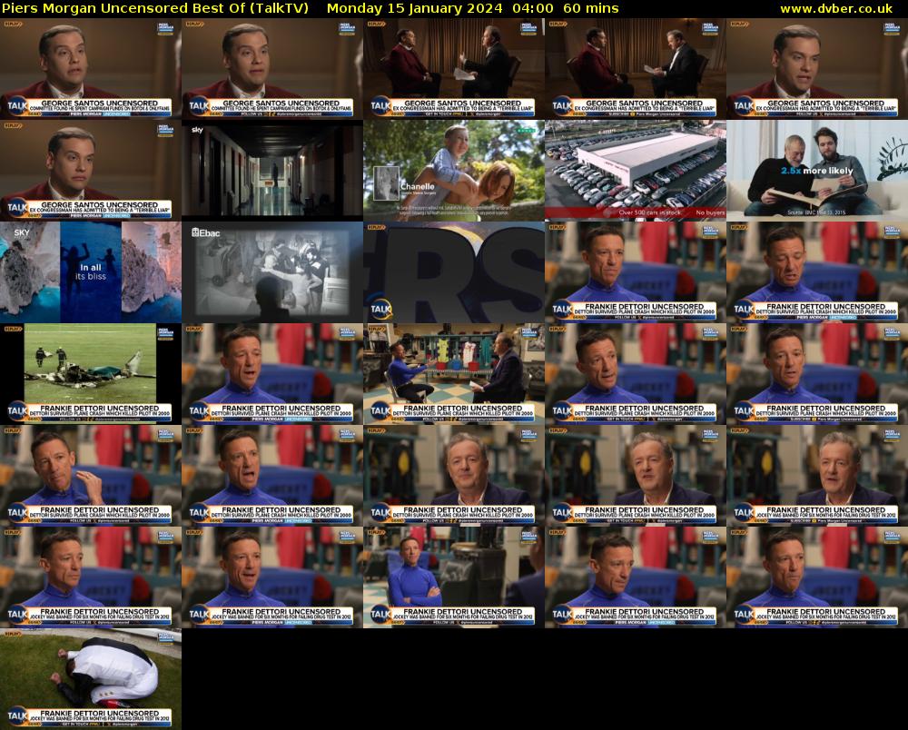 Piers Morgan Uncensored Best Of (TalkTV) Monday 15 January 2024 04:00 - 05:00