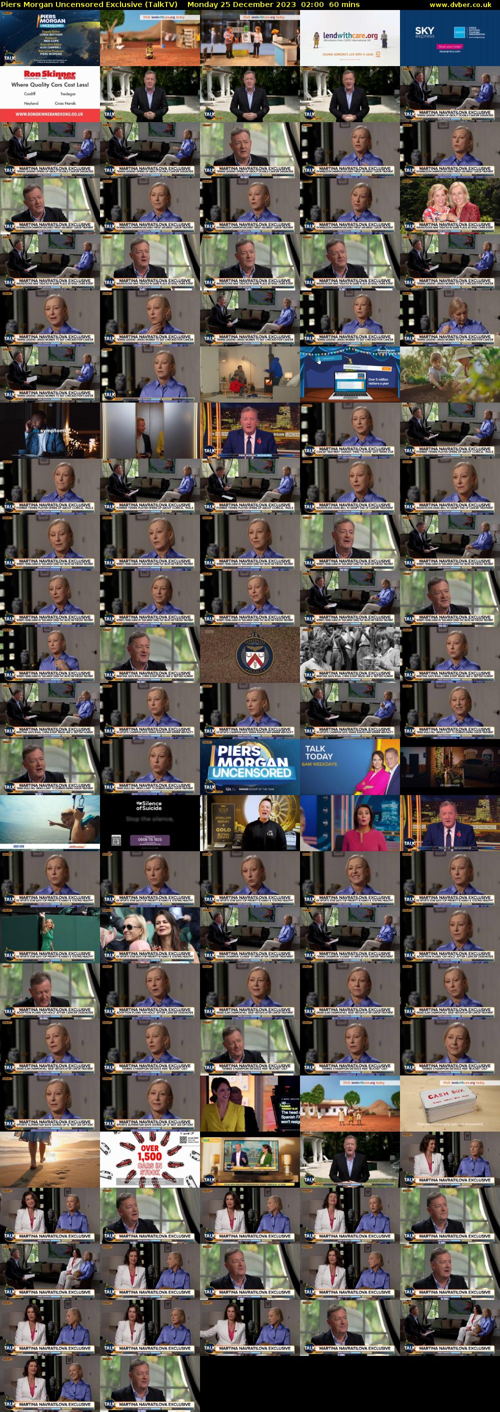 Piers Morgan Uncensored Exclusive (TalkTV) Monday 25 December 2023 02:00 - 03:00