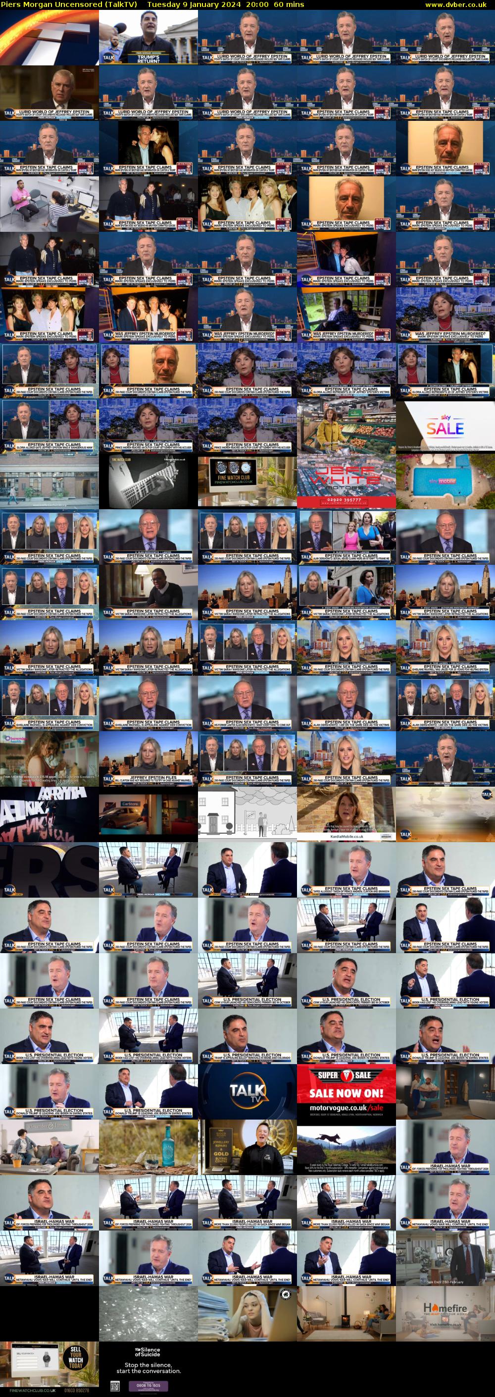 Piers Morgan Uncensored (TalkTV) Tuesday 9 January 2024 20:00 - 21:00