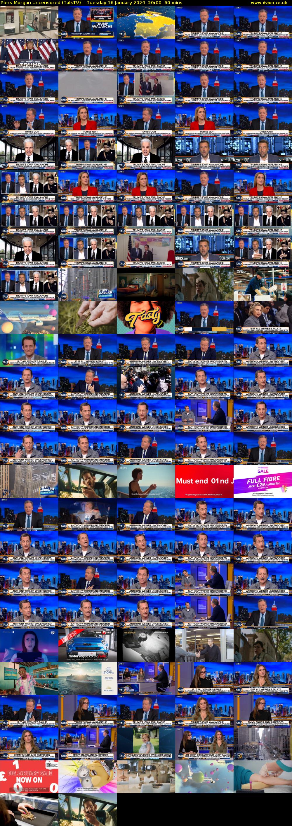 Piers Morgan Uncensored (TalkTV) Tuesday 16 January 2024 20:00 - 21:00