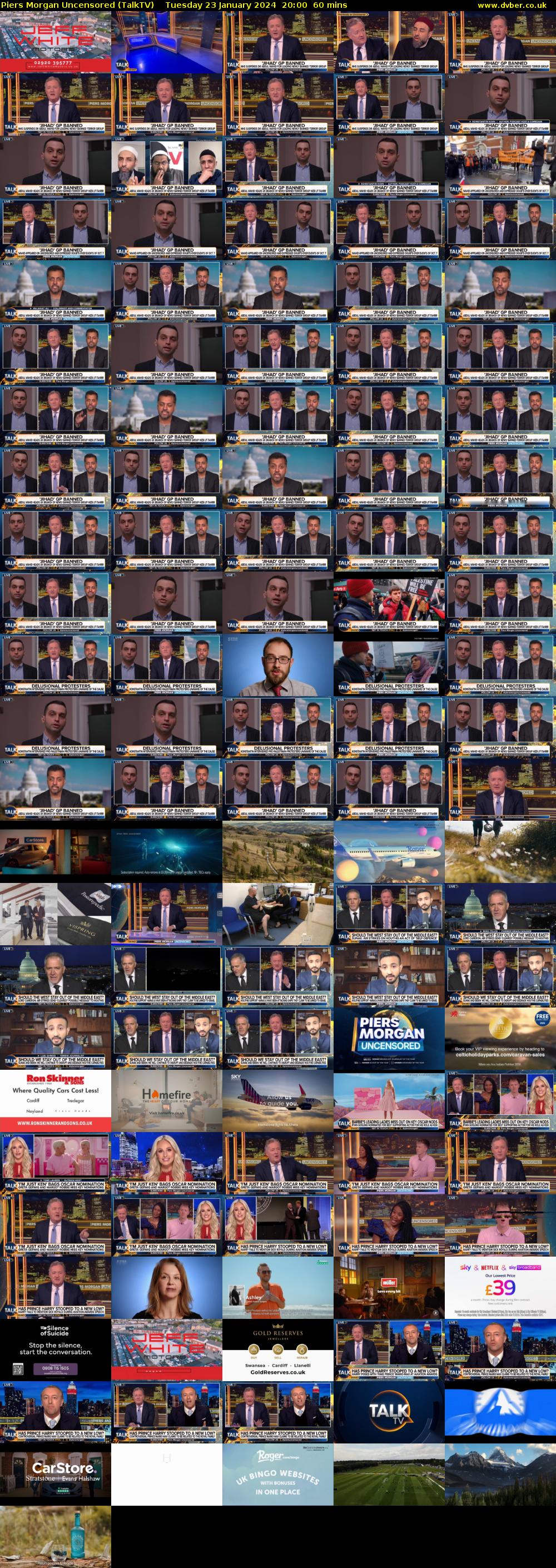 Piers Morgan Uncensored (TalkTV) Tuesday 23 January 2024 20:00 - 21:00
