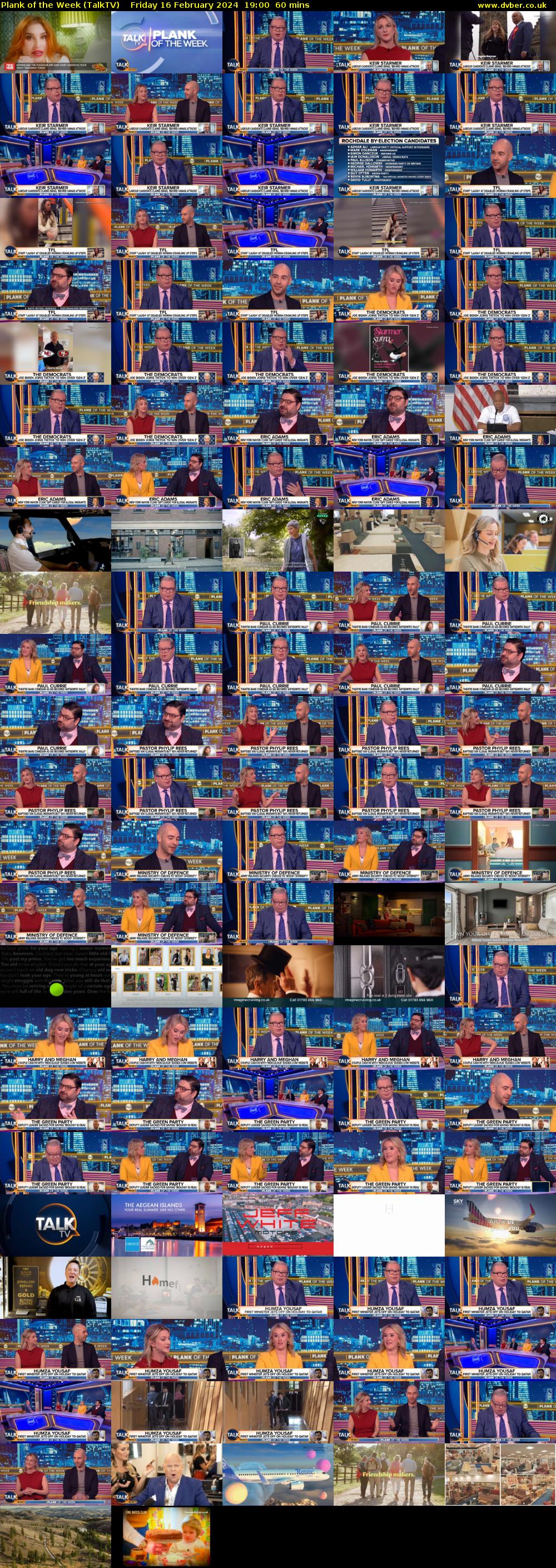 Plank of the Week (TalkTV) Friday 16 February 2024 19:00 - 20:00
