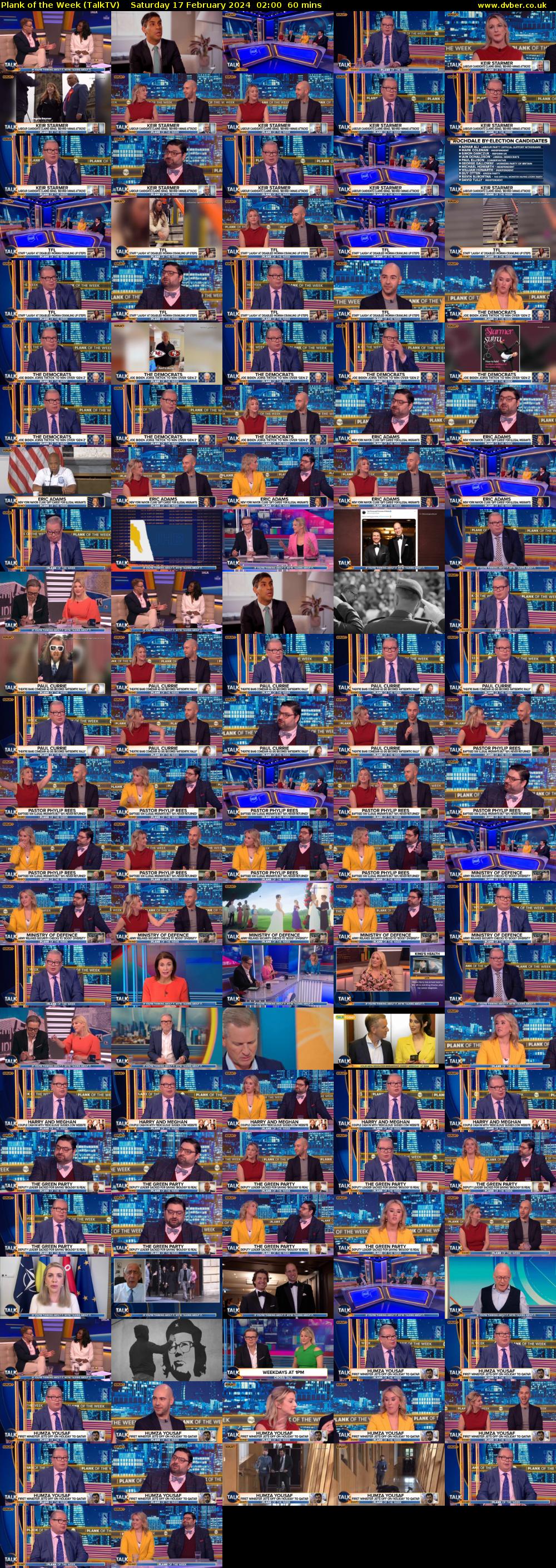 Plank of the Week (TalkTV) Saturday 17 February 2024 02:00 - 03:00