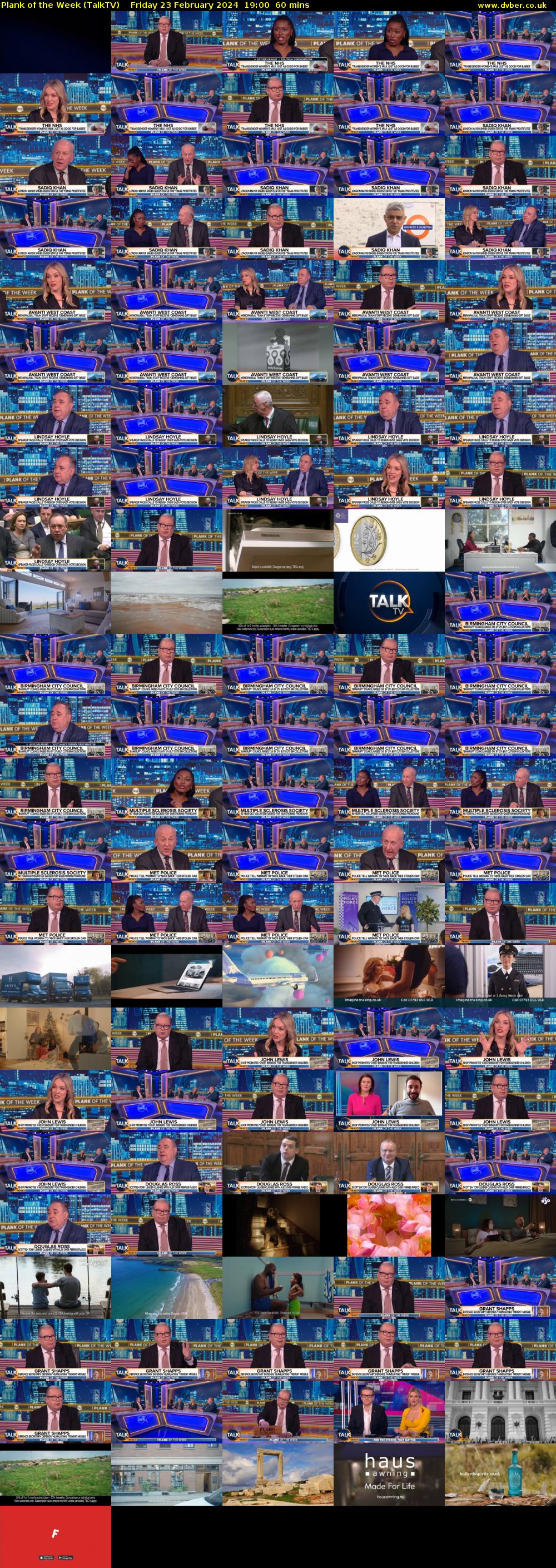 Plank of the Week (TalkTV) Friday 23 February 2024 19:00 - 20:00