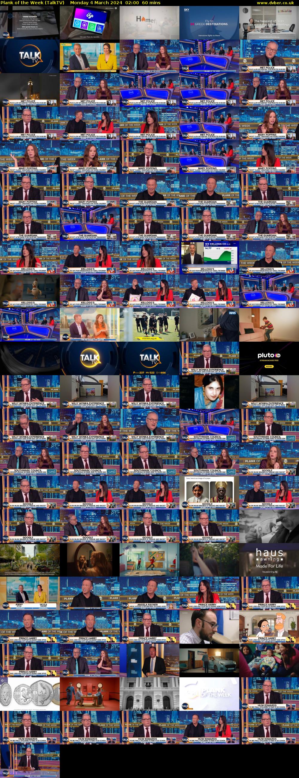 Plank of the Week (TalkTV) Monday 4 March 2024 02:00 - 03:00
