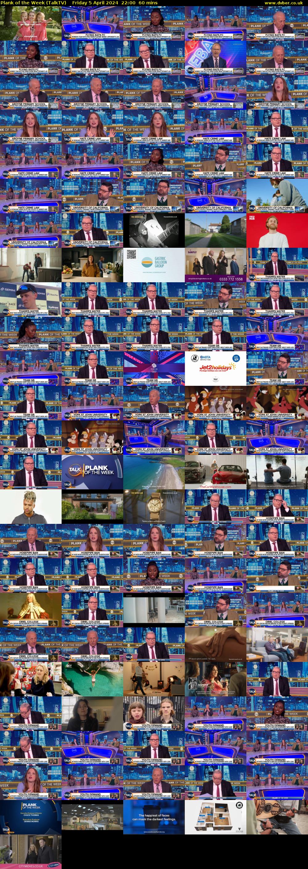 Plank of the Week (TalkTV) Friday 5 April 2024 22:00 - 23:00