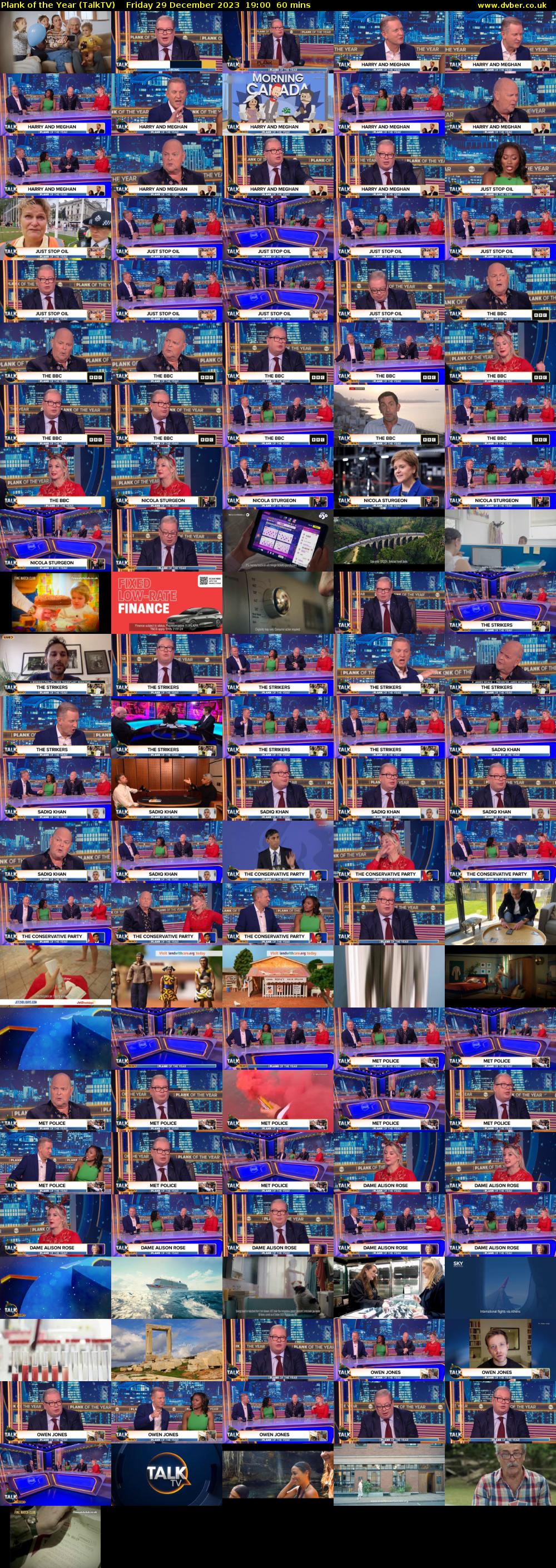 Plank of the Year (TalkTV) Friday 29 December 2023 19:00 - 20:00
