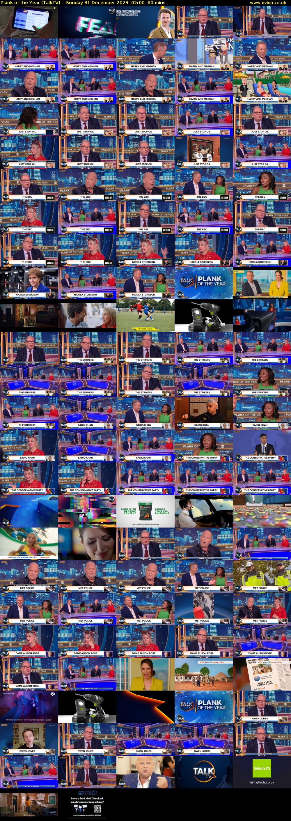 Plank of the Year (TalkTV) Sunday 31 December 2023 02:00 - 03:00