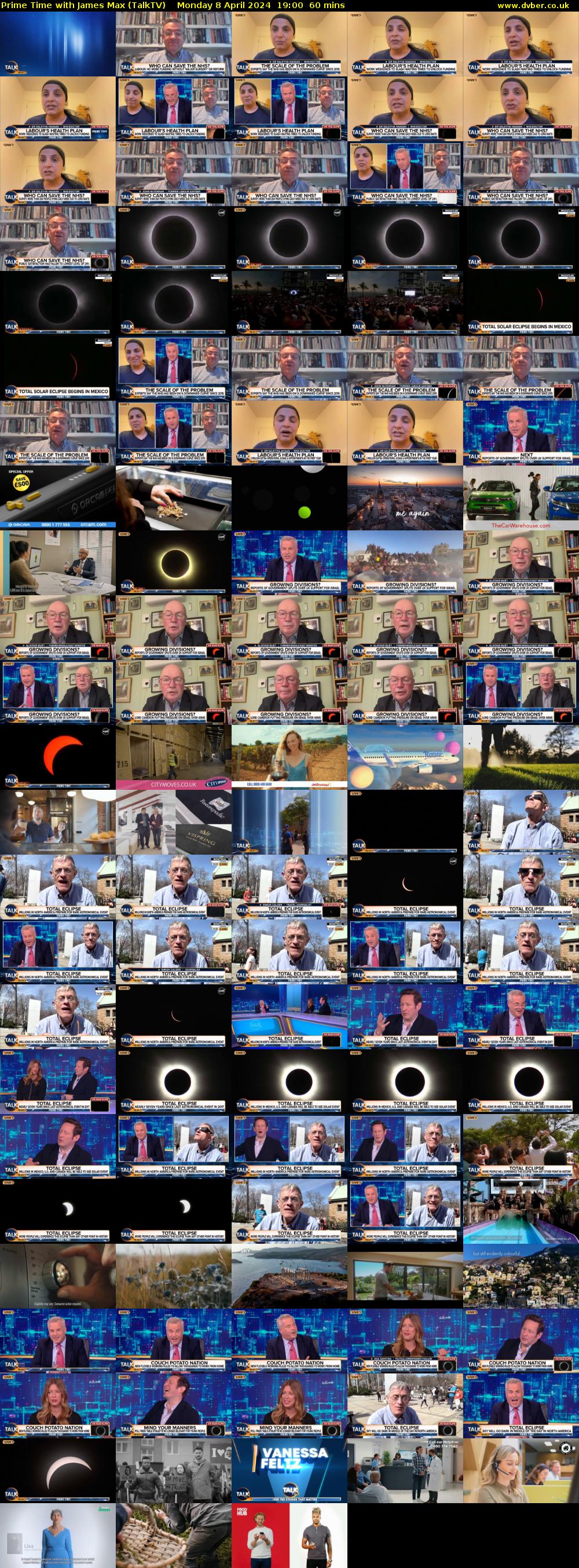 Prime Time with James Max (TalkTV) Monday 8 April 2024 19:00 - 20:00