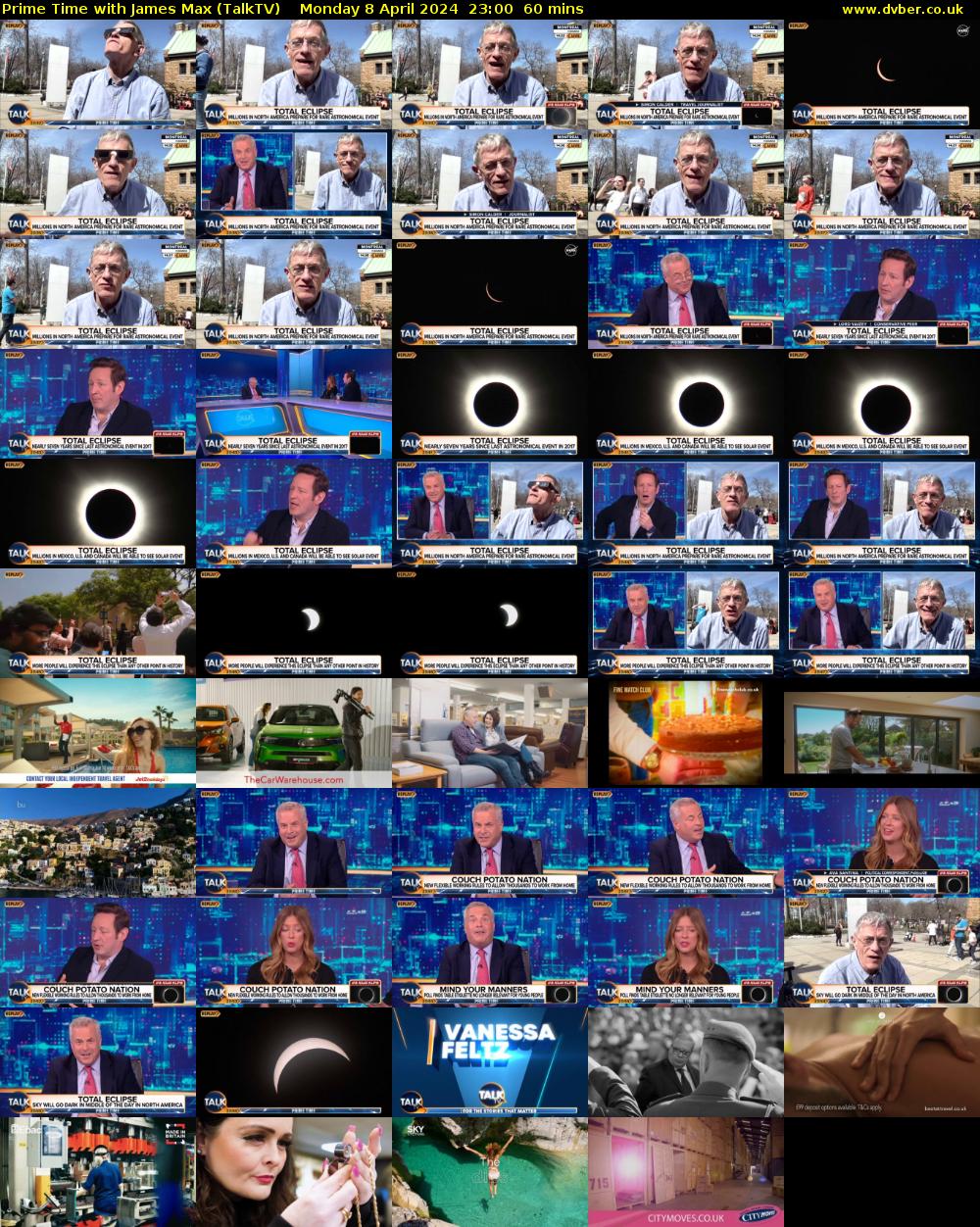 Prime Time with James Max (TalkTV) Monday 8 April 2024 23:00 - 00:00